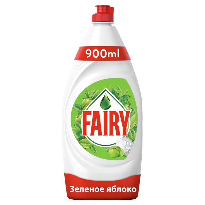 Средство для мытья посуды Fairy "Зеленое яблоко", 900 мл - купить в Фабрика Успеха, цена на Мегамаркет