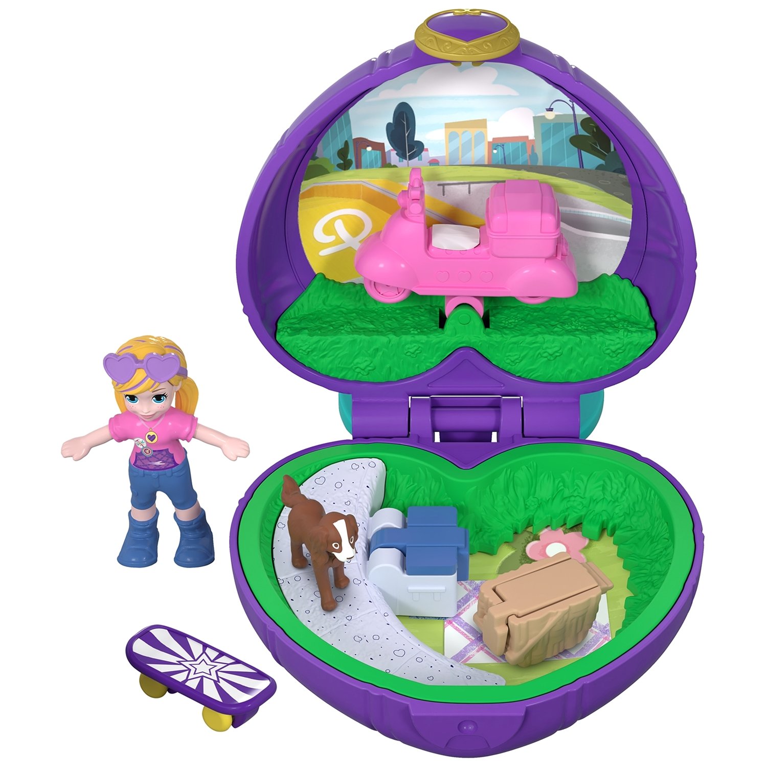 Игровой набор Polly Pocket мини Приключения на скутере FRY29/FRY30 – купить  в Москве, цены в интернет-магазинах на Мегамаркет