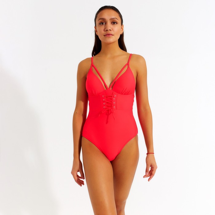 Lipsy lace up on sale swimsuit