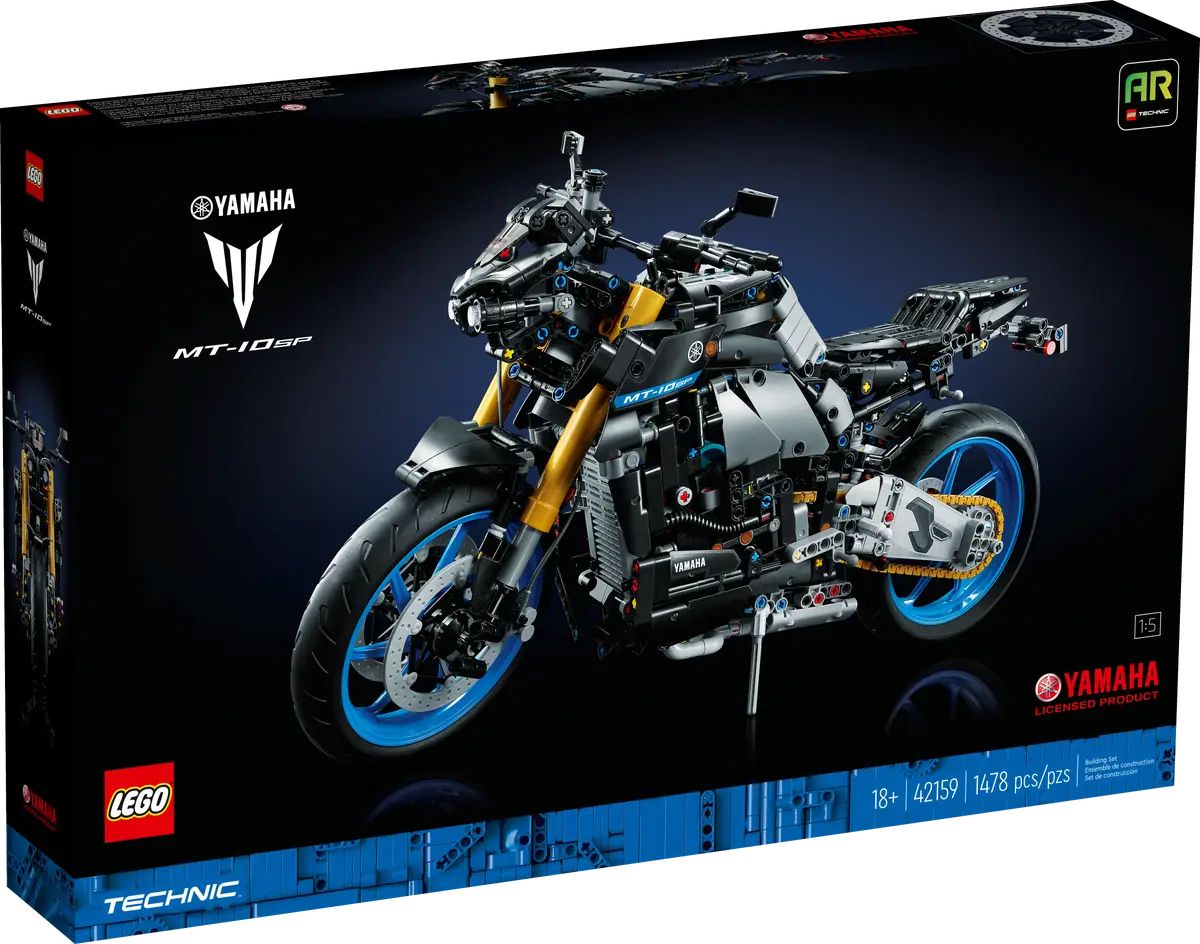 Купить конструктор LEGO Technic Мотоцикл Yamaha MT-10 SP, 1478 деталей,  42159, цены на Мегамаркет | Артикул: 100056152528