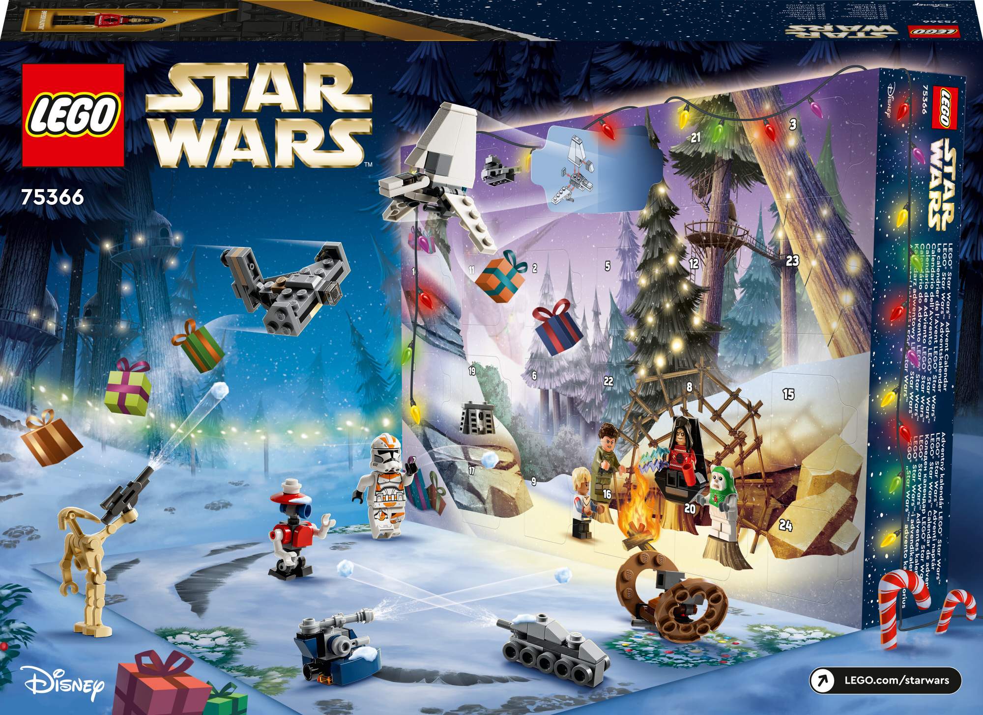 Купить рождественский адвент-календарь LEGO Star Wars 75366 Звёздные войны  2023, цены на Мегамаркет | Артикул: 100056152530