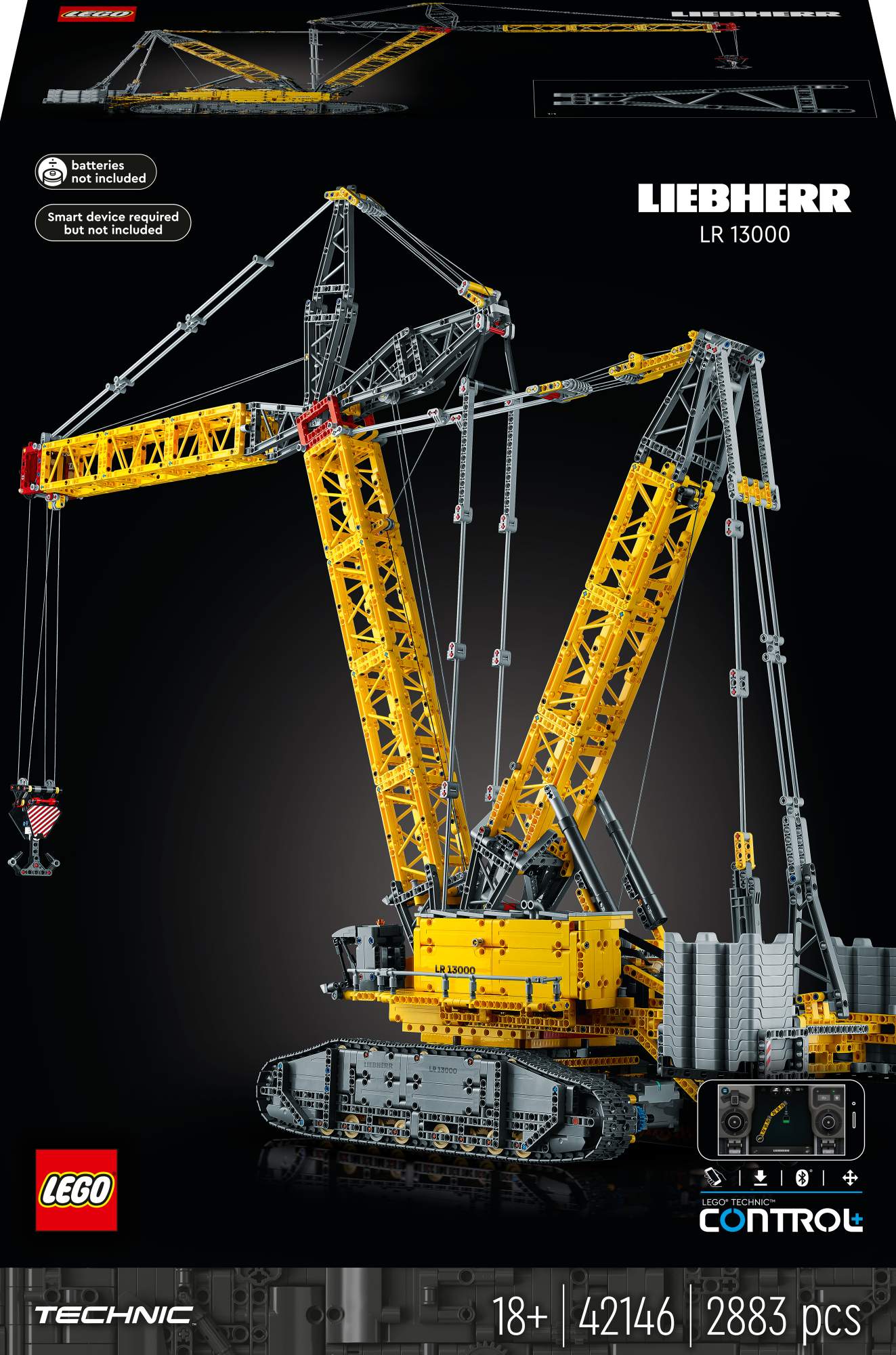 Купить гусеничный кран Liebherr LR 13000 – LEGO Technic 42146, цены на  Мегамаркет | Артикул: 100056152613