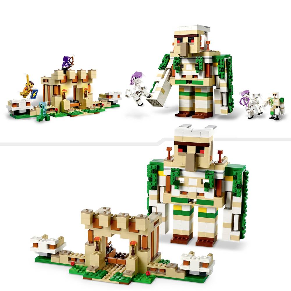 Купить конструктор Lego Minecraft Крепость Железного Голема, 868 деталей,  21250, цены на конструкторы в интернет-магазинах на Мегамаркет