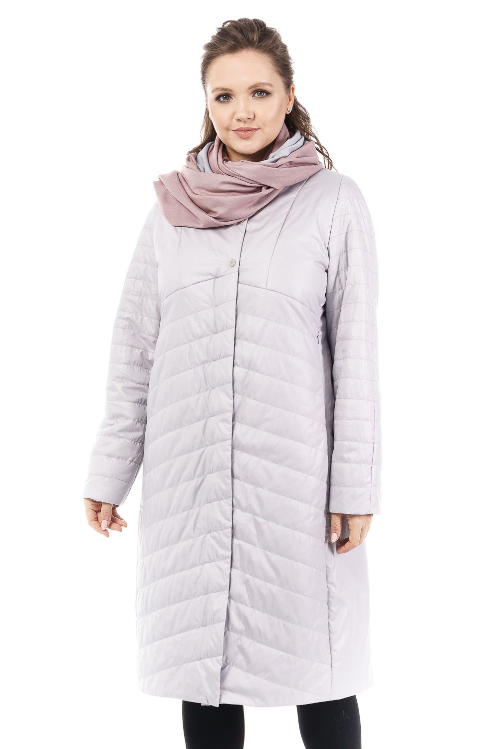 Пальто женское OHARA MCV-20706 серое 46 RU
