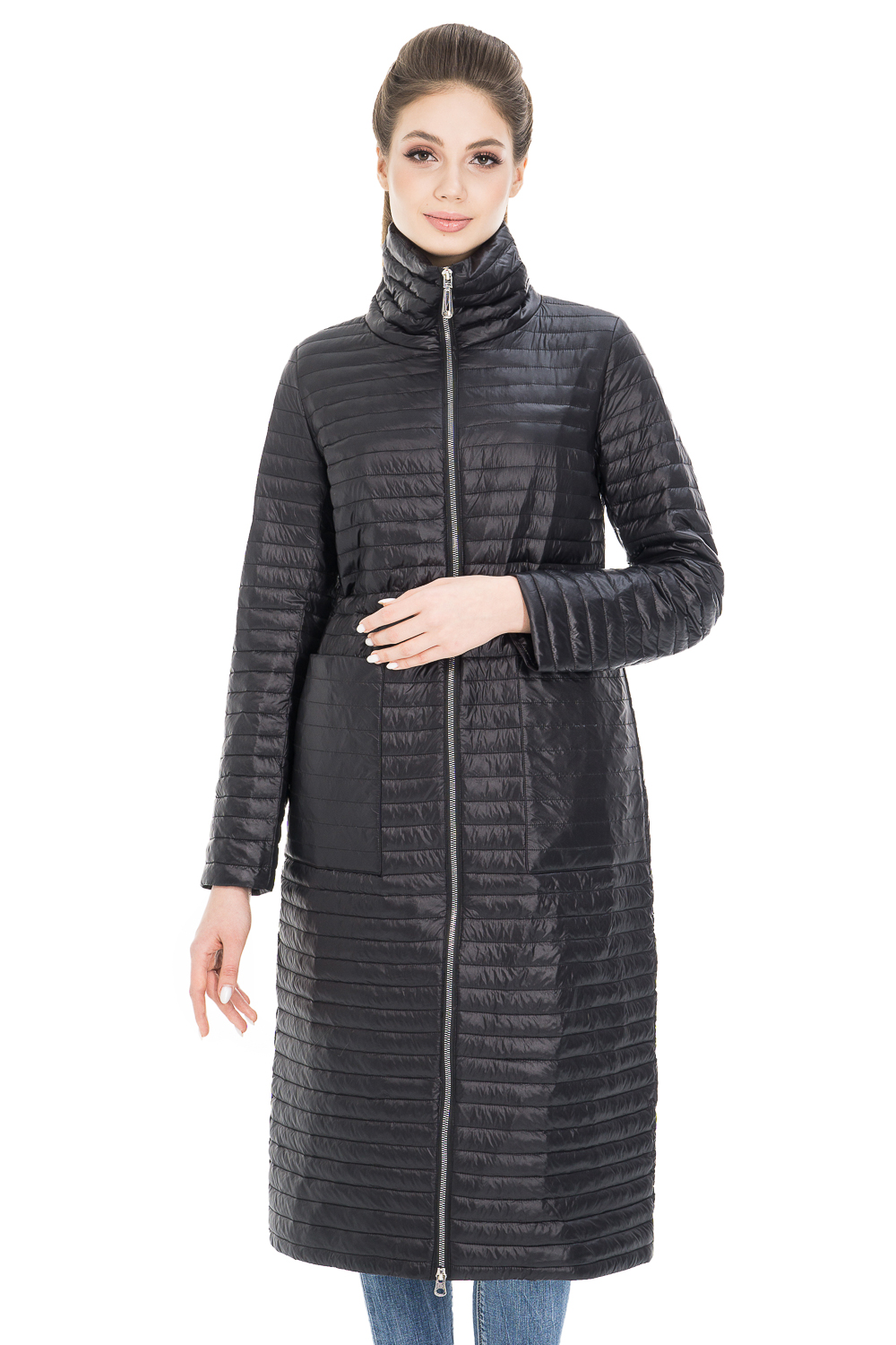 Пальто женское OHARA CC-20900 черное 46 RU