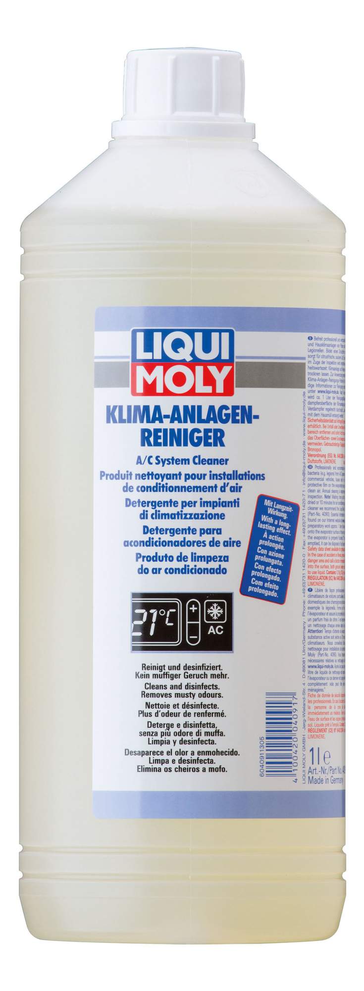 Жидкость очистки кондиционера  LIQUI MOLY Klima-Anlagen-Rein, (1л)