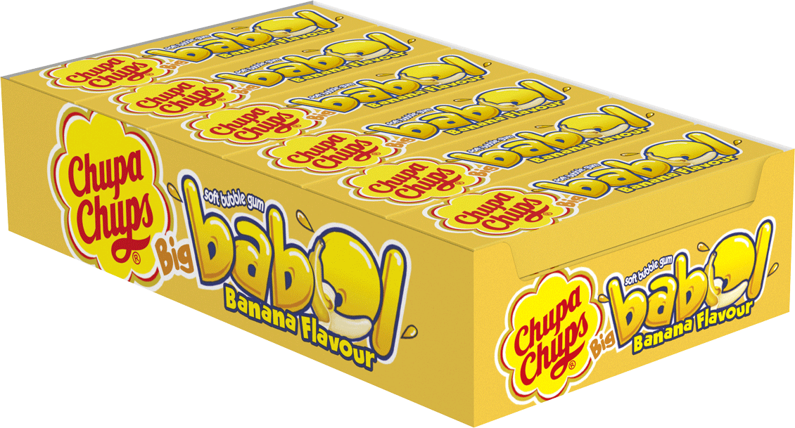 Жевательная резинка Chupa Chups Big Babol со вкусом банана, 24 шт. по 21 г - купить в Торговый дом Флорин, цена на Мегамаркет