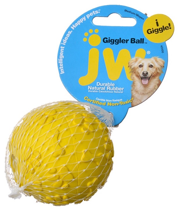Жевательная игрушка для собак JW Giggler Мяч хихикающий, длина 7 см