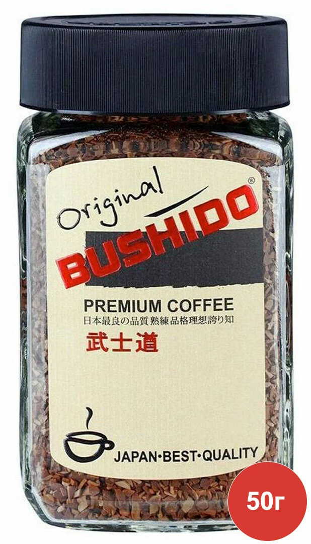 Купить кофе растворимый Bushido Original 50 г цены на Мегамаркет