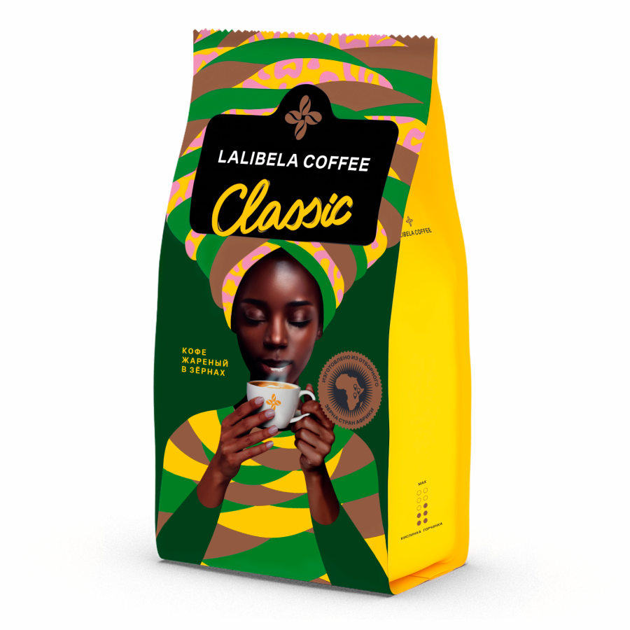 Кофе в зернах LALIBELA COFFEE Classic арабика 30%, робуста 70%, 250 г - купить в LALIBELA COFFEE FBS, цена на Мегамаркет