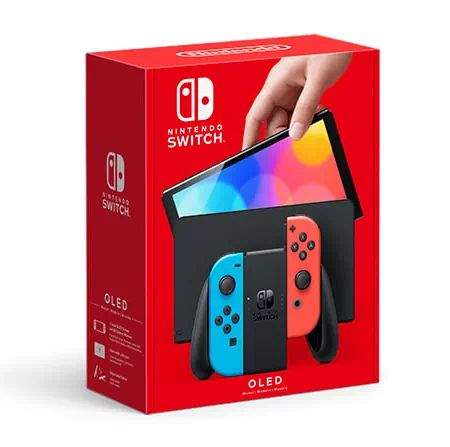 Игровая приставка Nintendo Switch OLED 64 ГБ, неоновый синий/неоновый красный (Япония JP), купить в Москве, цены в интернет-магазинах на Мегамаркет