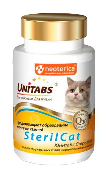 Витаминный комплекс для кошек Unitabs SterilCat, 120 таб