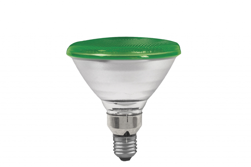 Лампа PAR38 рефлекторная, зеленая E27, 122мм 80W 27283