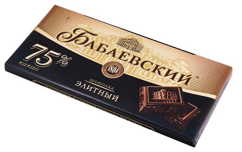 Шоколад Бабаевский элитный 75% 100 г - состав и характеристика - Мегамаркет