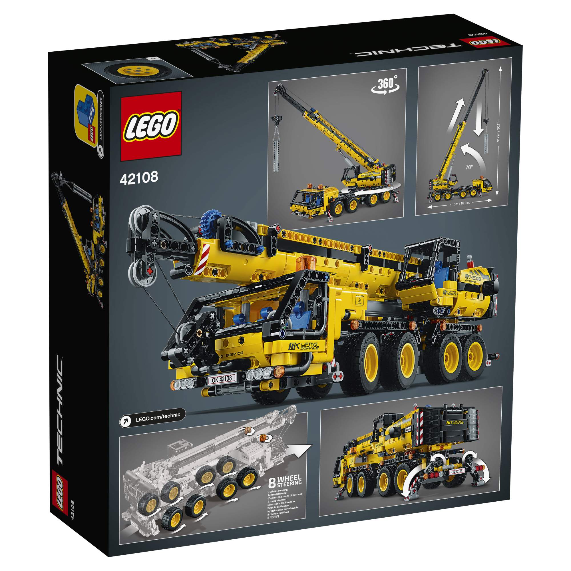 Купить конструктор LEGO Technic 42108 Мобильный кран, цены на Мегамаркет |  Артикул: 100025820501