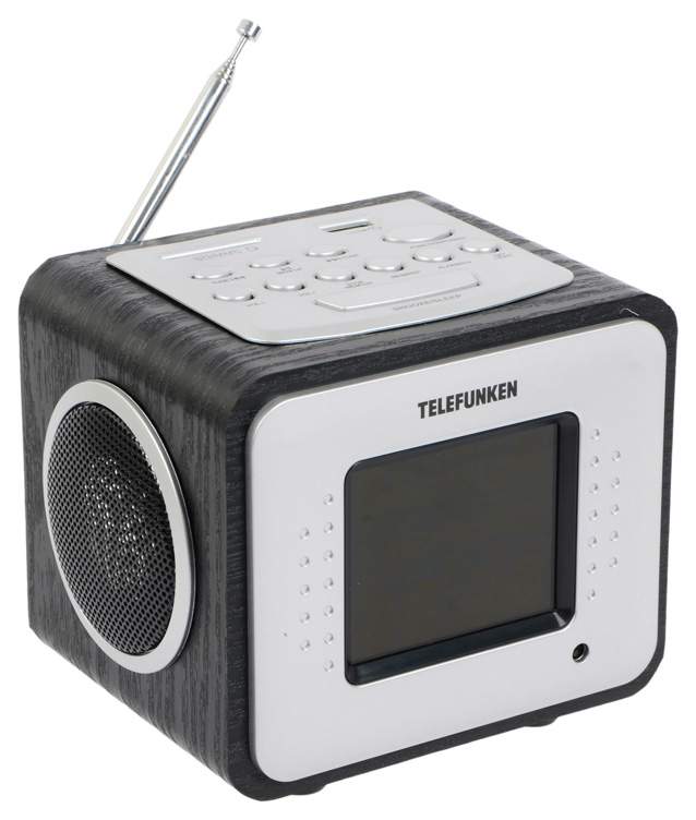 Радио-часы Telefunken TF-1575U Черное дерево