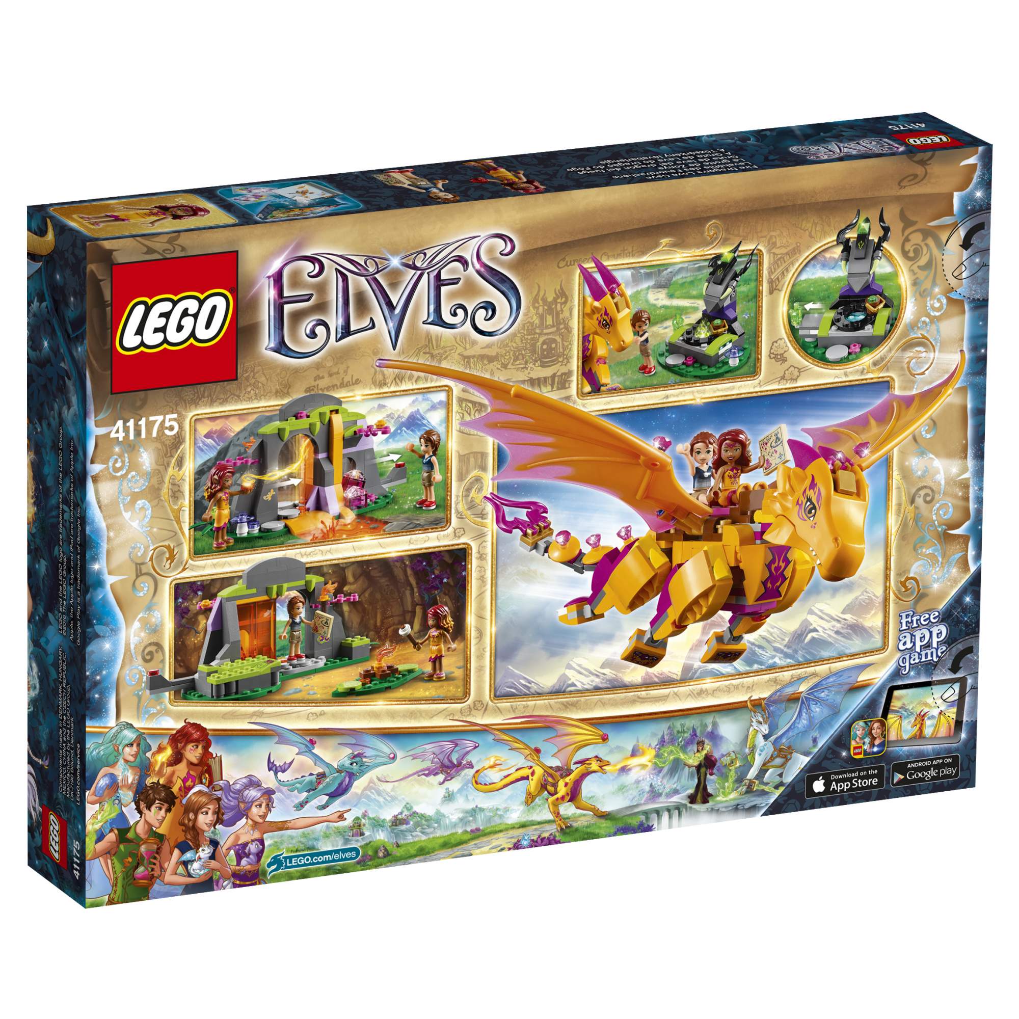 Конструктор LEGO Elves Лавовая пещера дракона огня (41175) - купить в  Shop-device, цена на Мегамаркет