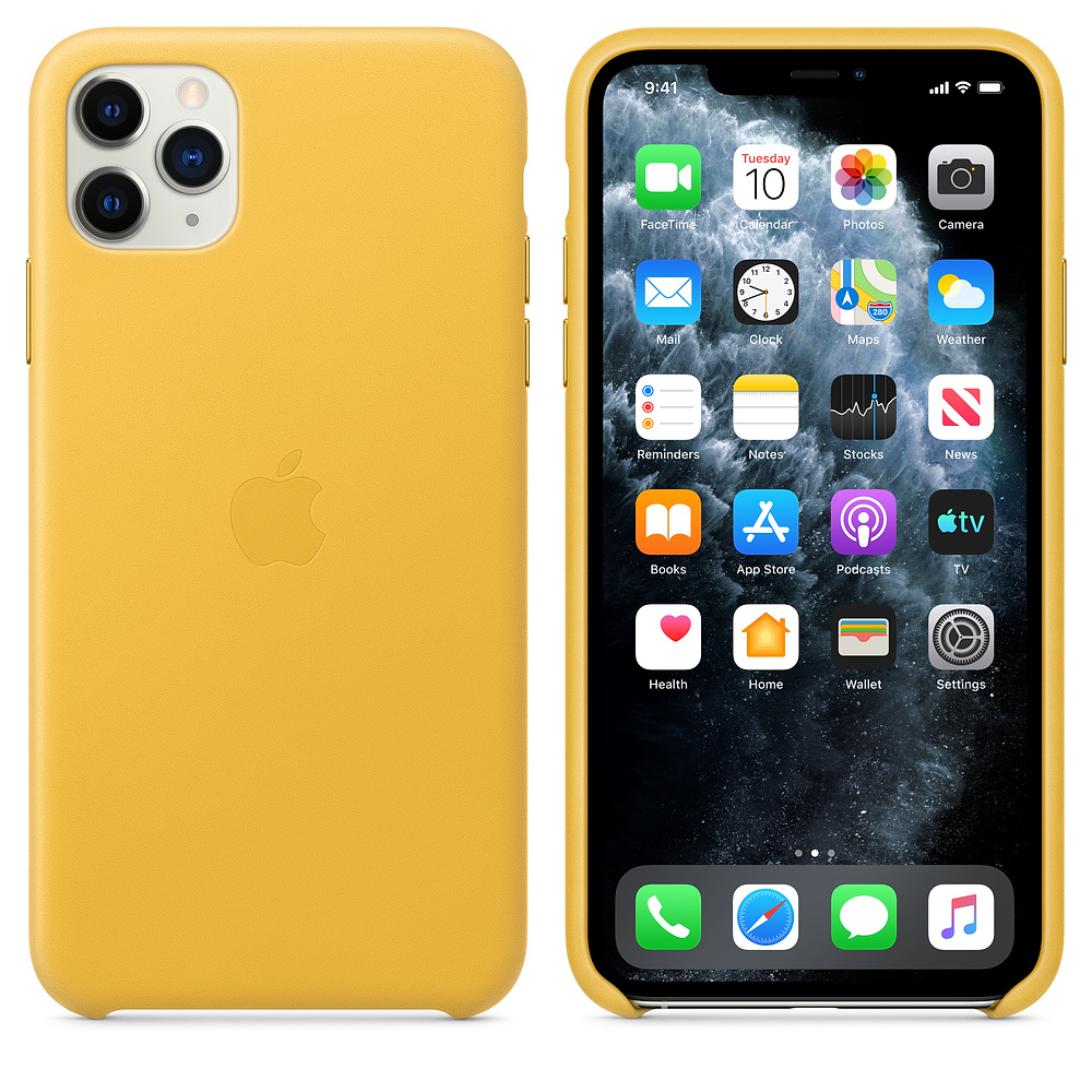 Чехол Apple для iPhone 11 Pro Max Leather Case - Meyer Lemon - отзывы  покупателей на маркетплейсе Мегамаркет | Артикул: 100025402301