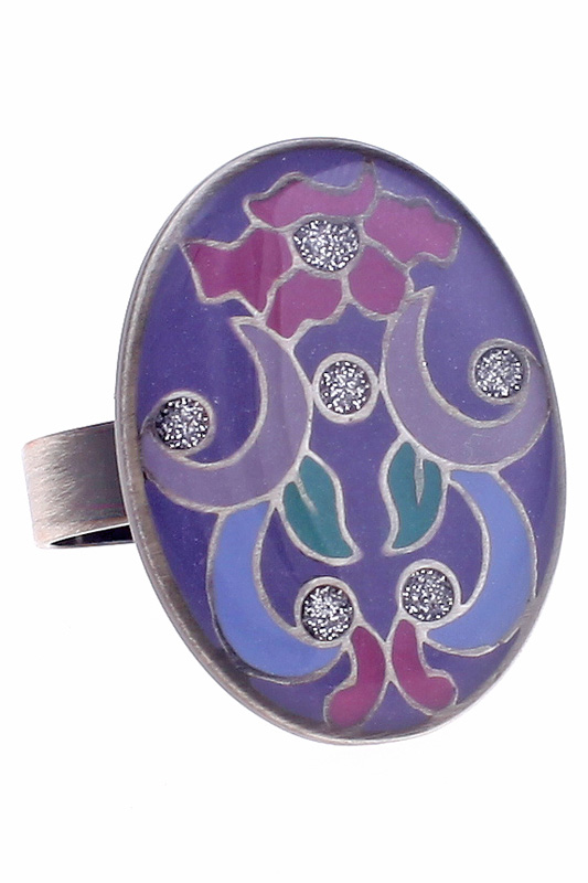 Кольцо женское Clara Bijoux K74893 фиолетовое