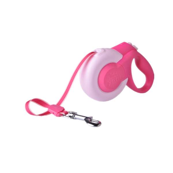 Рулетка для собак Fida Mars mini, розовая, до 12 кг, 3 м