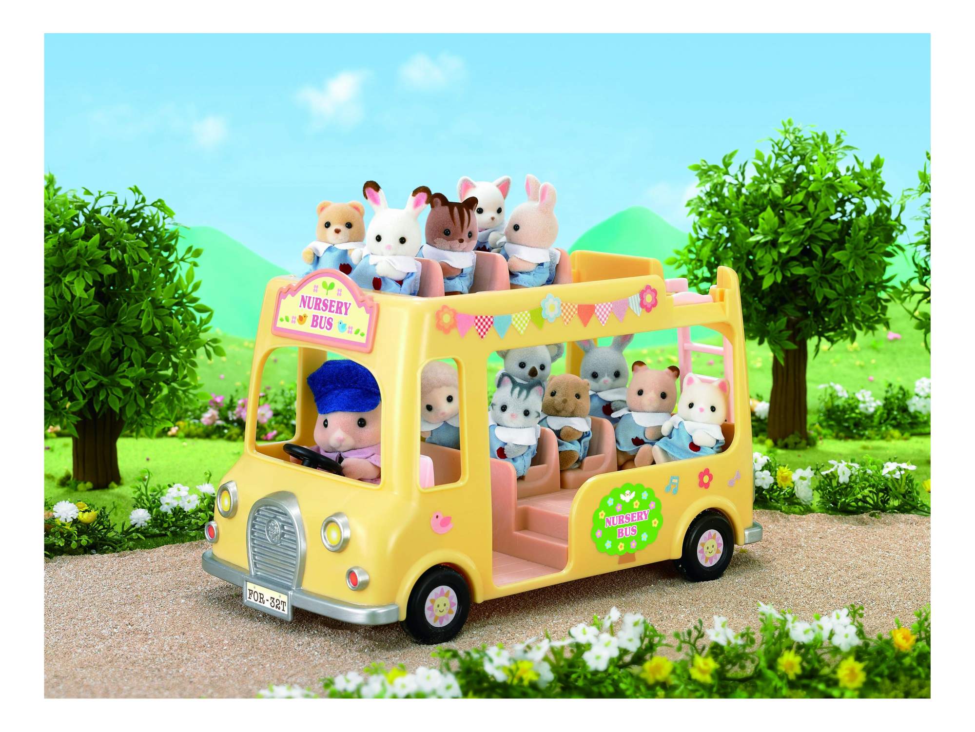 Игровой набор Sylvanian Families Двухэтажный автобус для малышей - отзывы  покупателей на Мегамаркет