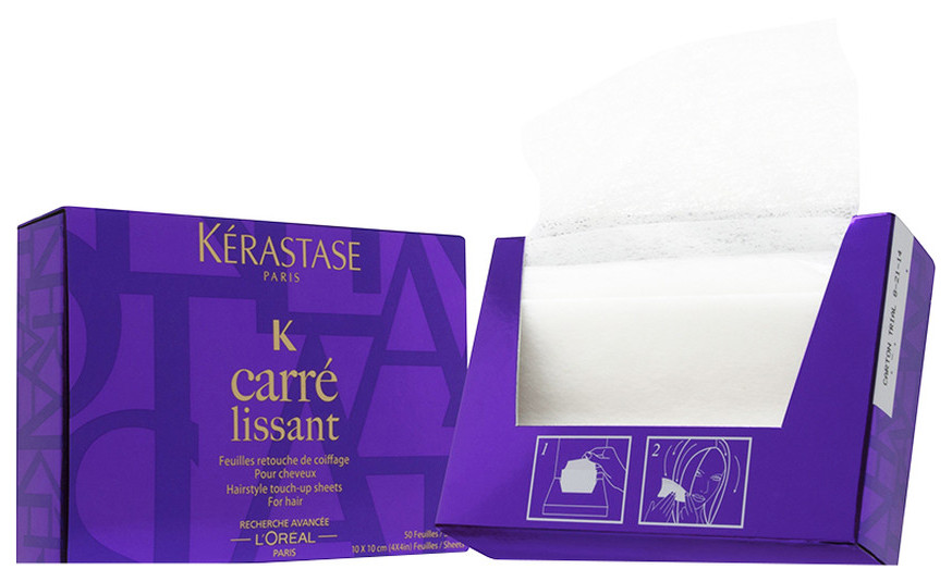 Лиссан. Волосы на салфетках. Kerastase Carre lissant.