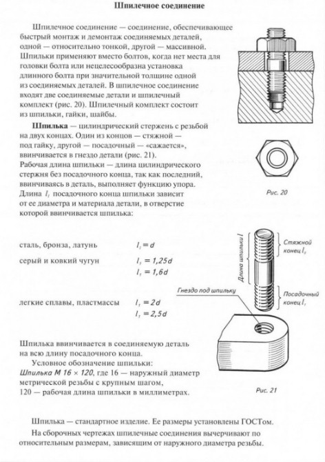 Черчение чертежи типовых соединений деталей рабочая тетрадь 7