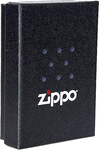 Бензиновая зажигалка Zippo №200 Black Bass Brushed Chrome