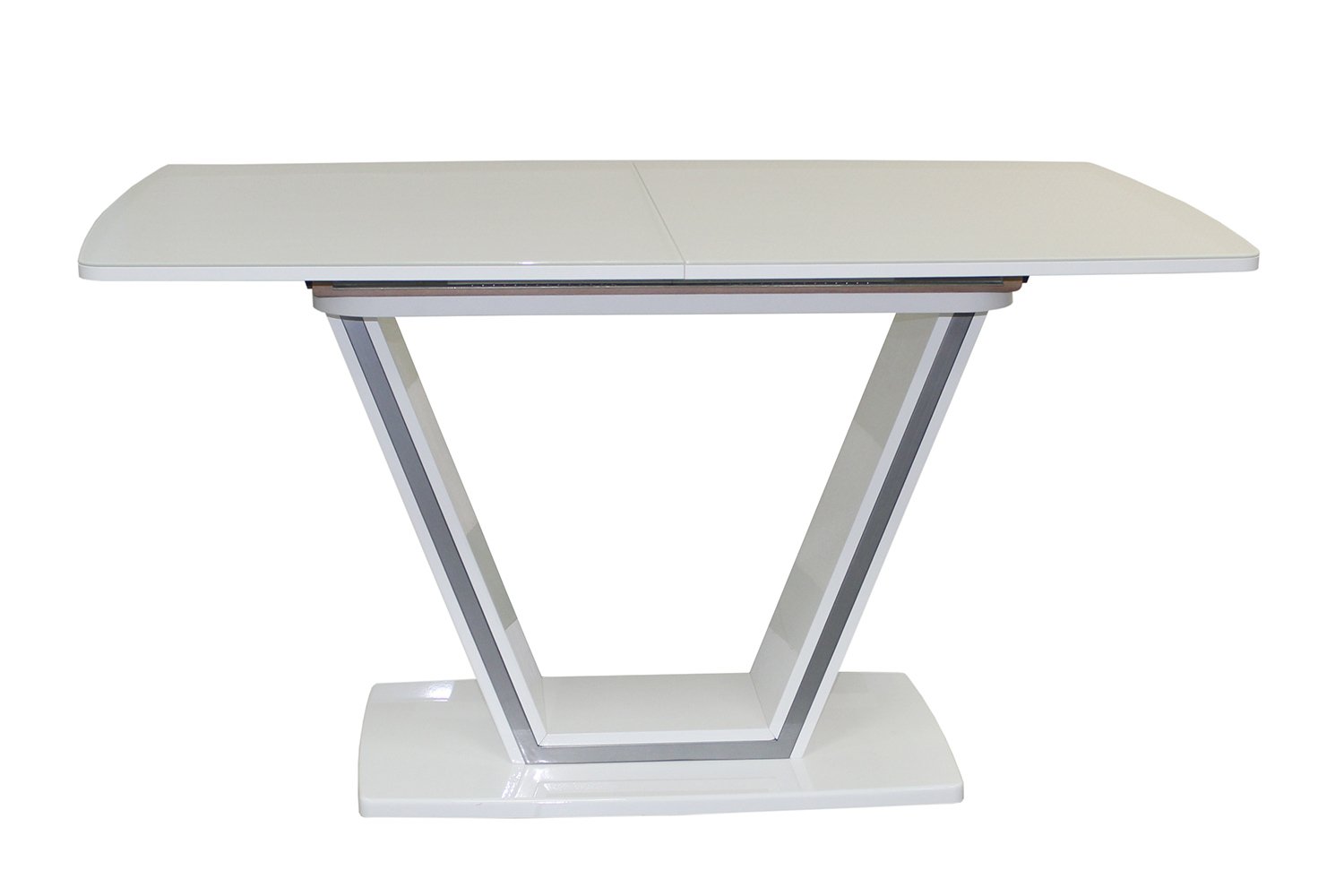 Кухонный стол Hoff 75х140х90 см, белый/серебристый