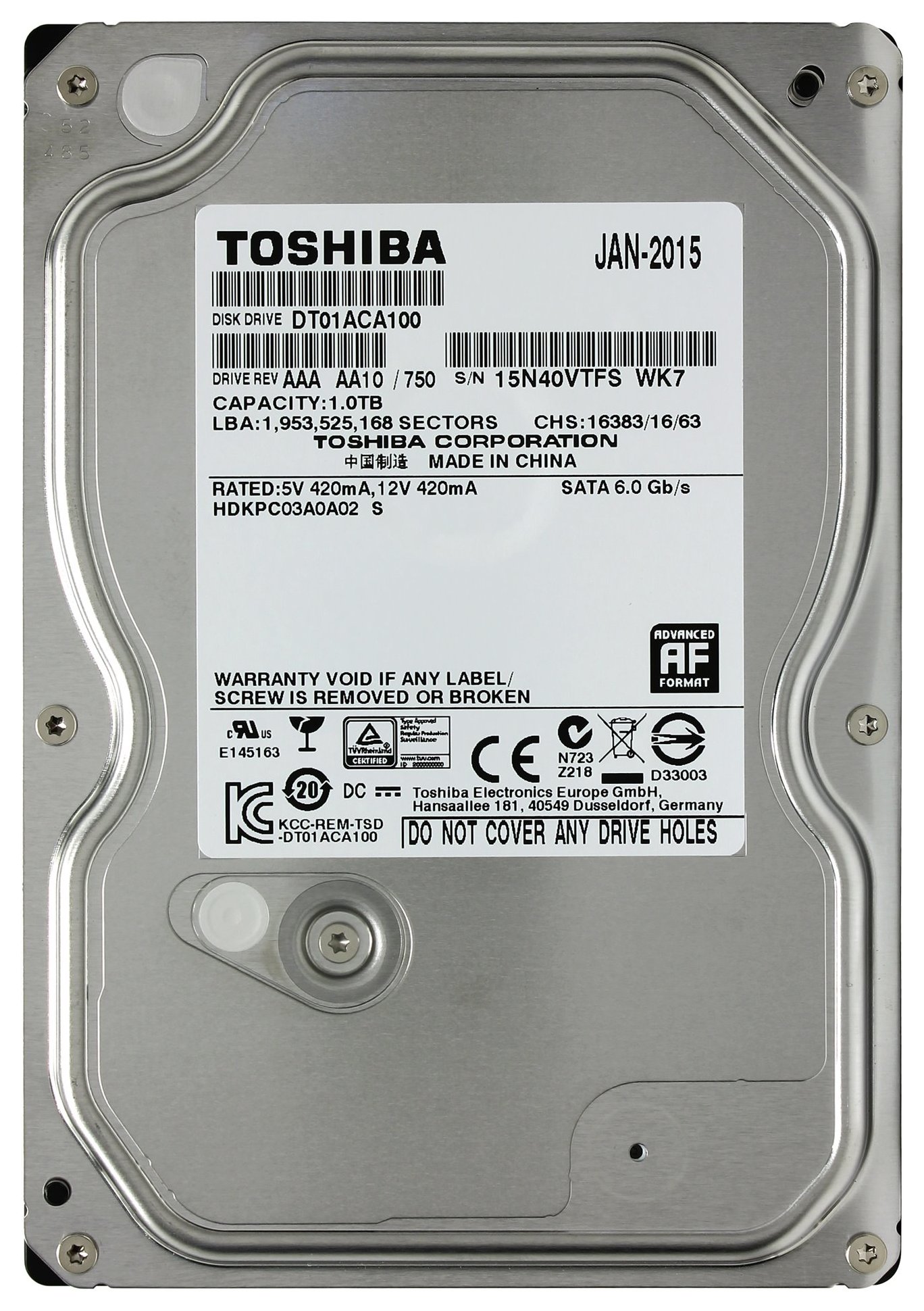 Жесткий диск Toshiba DT 500ГБ (DT01ACA050) - купить в Москве, цены в интернет-магазинах Мегамаркет