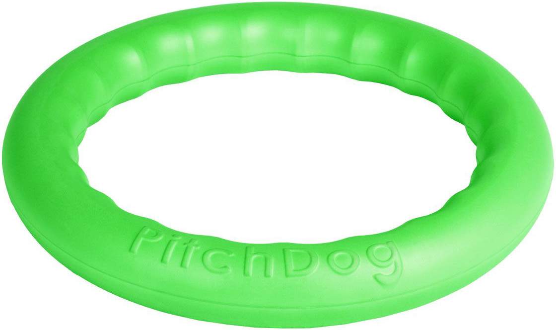 Апорт для собак PitchDog Игровое кольцо, зеленое, 20 см
