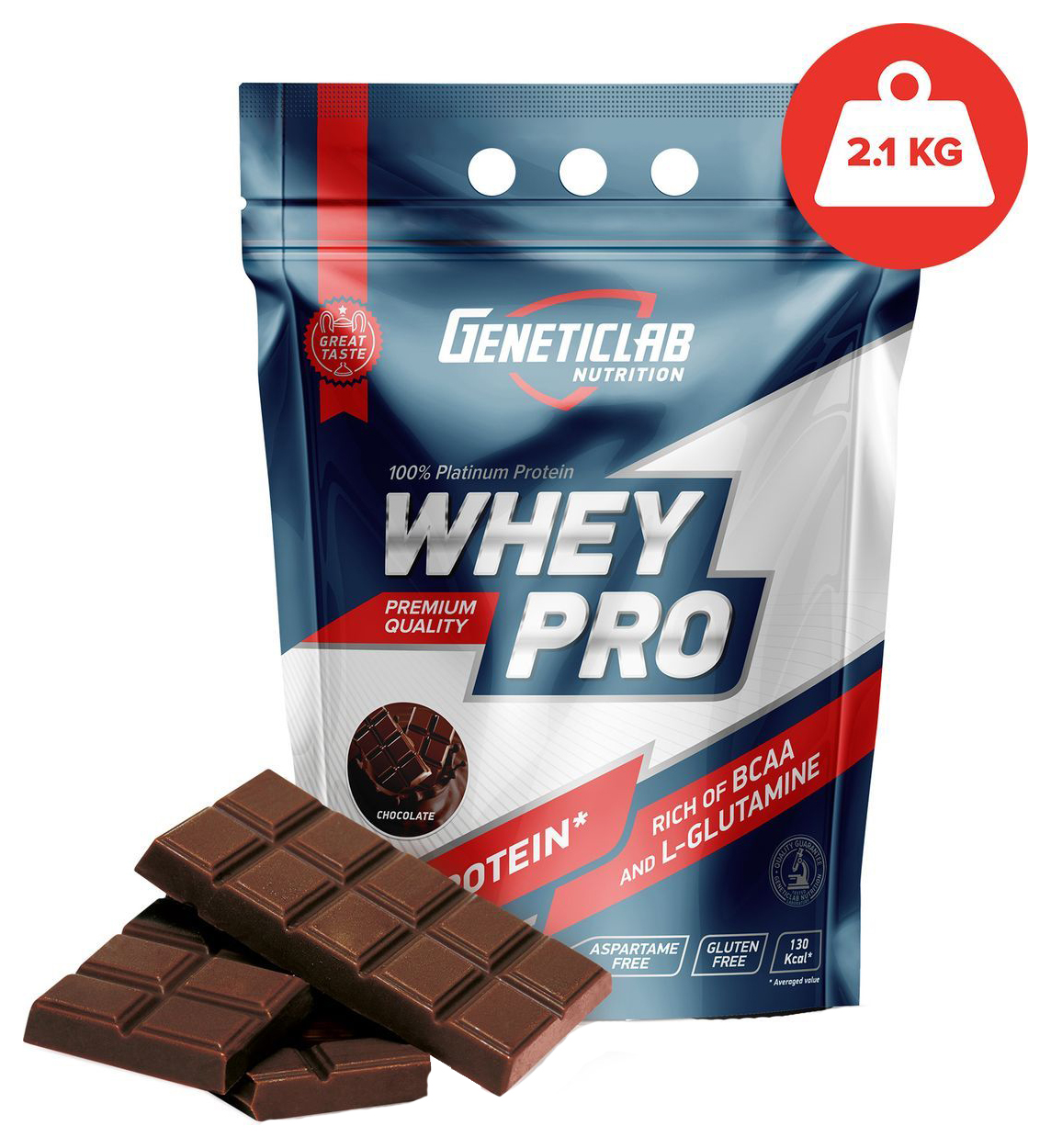 Протеин GeneticLab Nutrition Whey Pro, 2100 г, chocolate