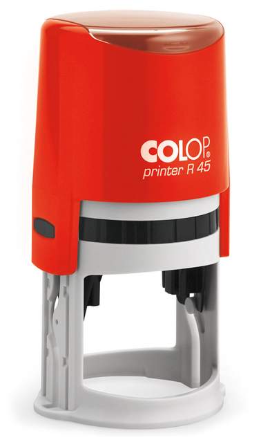 Оснастка для печати Colop Printer R45 Cover. Диаметр поля: 45 мм. Цвет корпуса: красный.