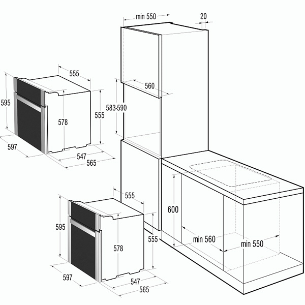 Духовой шкаф gorenje bo647a20bg