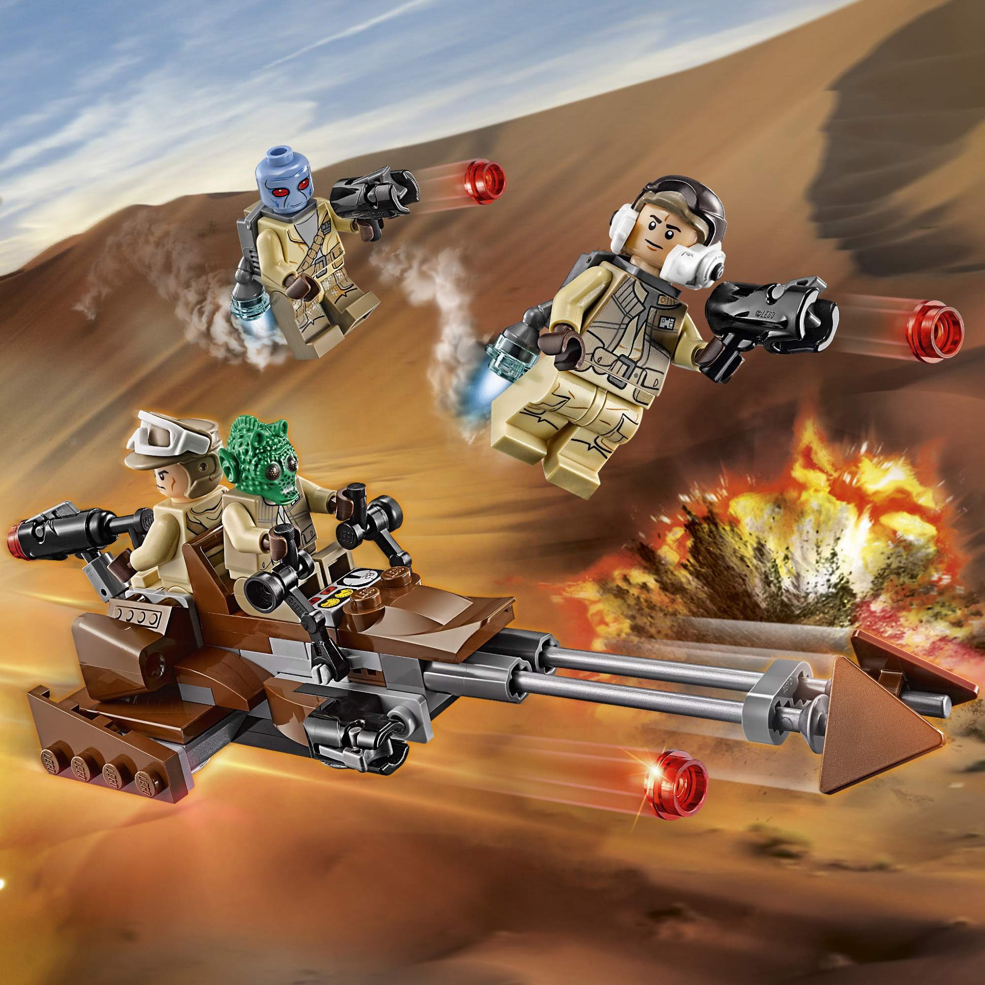 Купить конструктор LEGO Star Wars Боевой набор Повстанцев (75133), цены на  Мегамаркет | Артикул: 100000075703