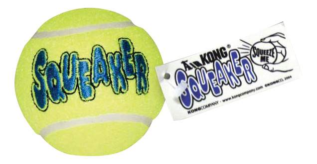 Апорт для собак KONG Теннисный мяч, зеленый, длина 8 см