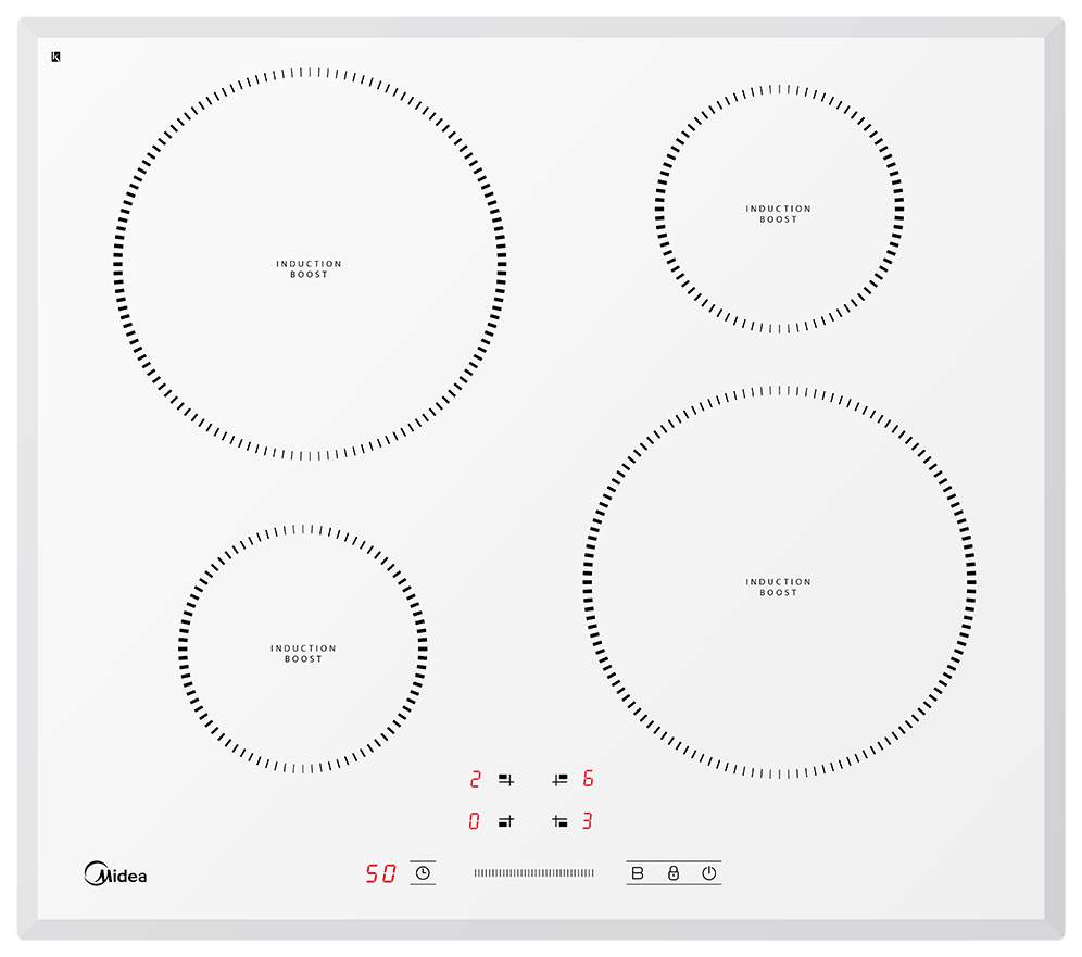 Встраиваемая варочная панель индукционная Midea MIH 64721FW White - отзывы покупателей на маркетплейсе Мегамаркет | Артикул: 100023637504