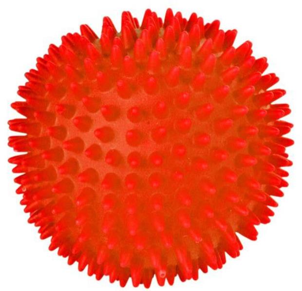 Игрушка-пищалка для собак TRIXIE Мяч игольчатый из винила, в ассортименте, 10 см