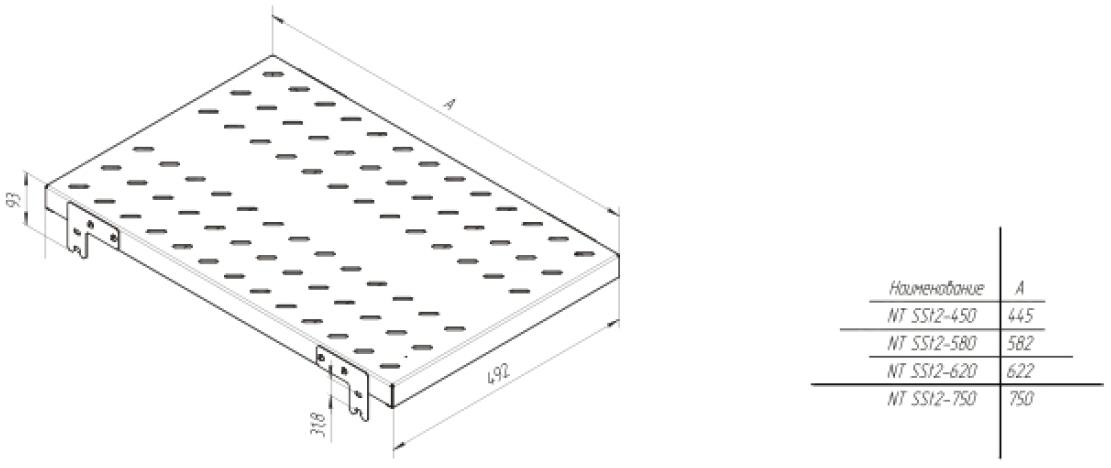 Полка nt s750 g