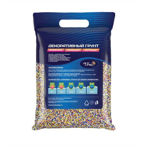 Грунт ArtUniq ColorMix Confetti 1-2мм 3кг