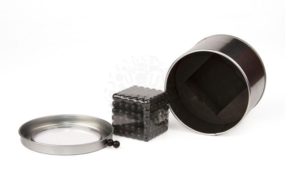 Куб из магнитных шариков Forceberg Cube Неокуб, 7 мм, черный,216 эл.