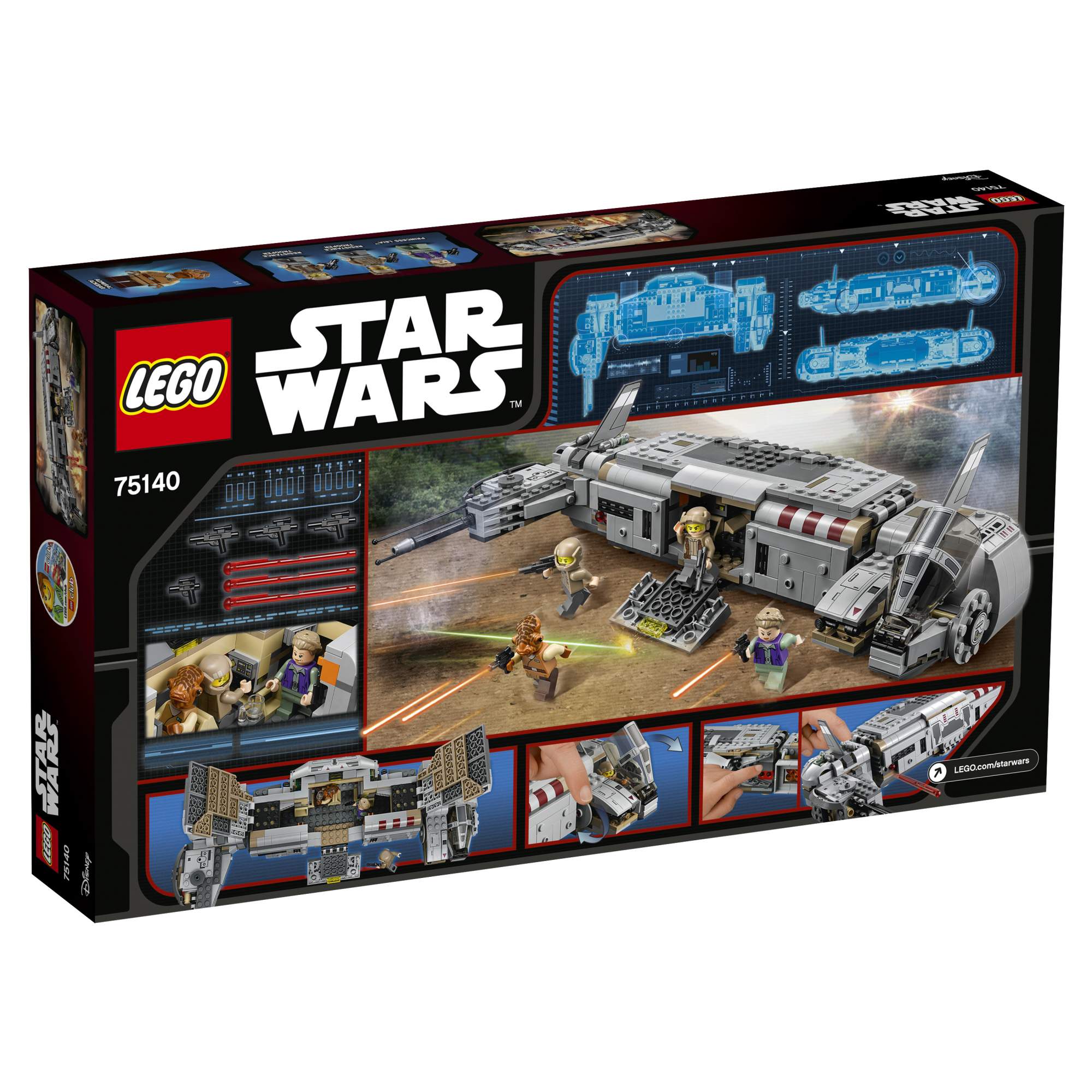 Отзывы о конструктор LEGO Star Wars Военный транспорт Сопротивления (75140)  - отзывы покупателей на Мегамаркет | конструкторы LEGO 75140 - 100000075704