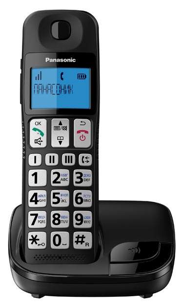 DECT телефон Panasonic KX-TGE110RUB черный - купить в ООО "Юнекон Трейд", цена на Мегамаркет