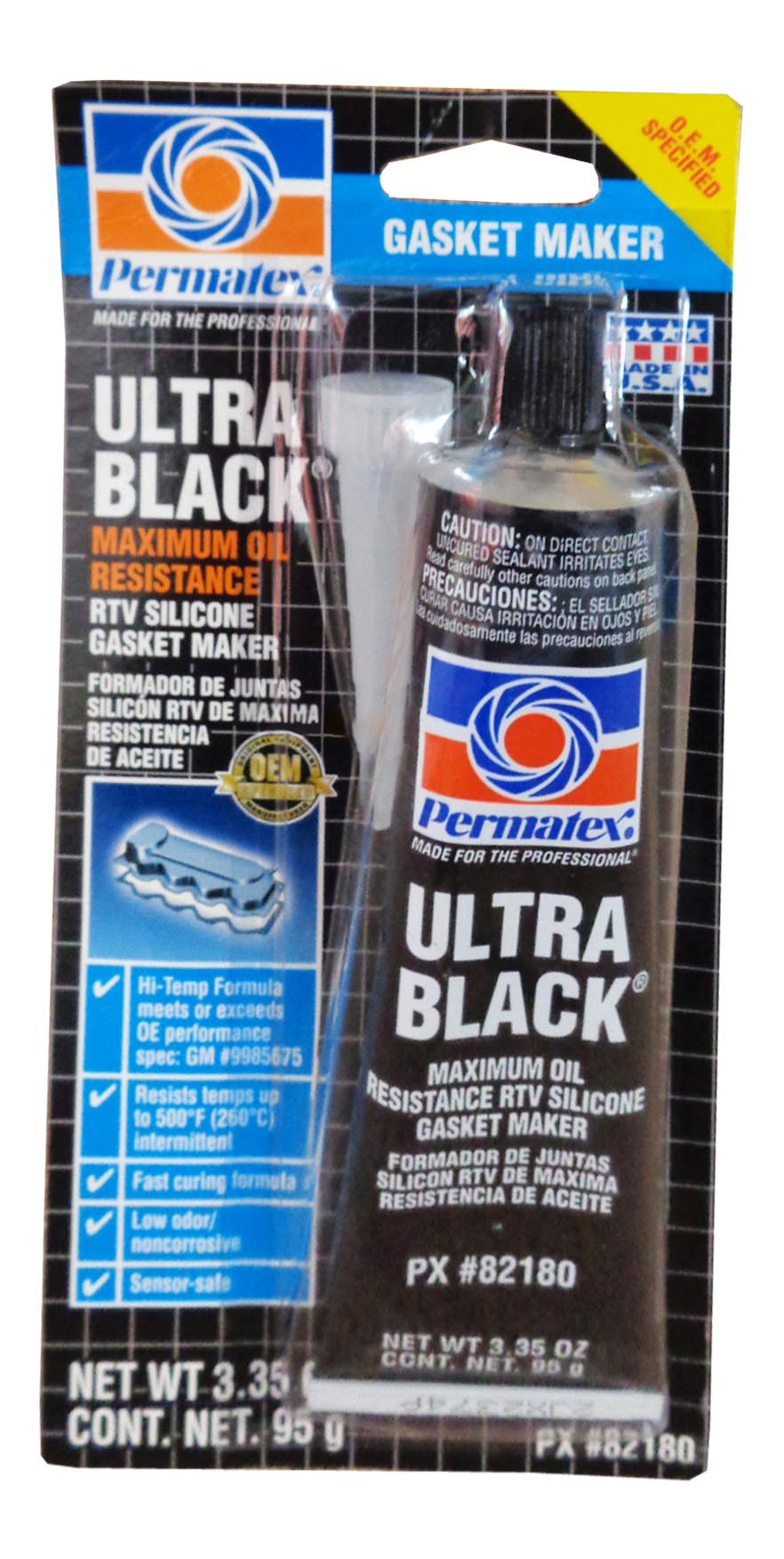 Формирователь прокладок Permatex 82180 Ultra Black Gasket Maker чёрный 95 гр