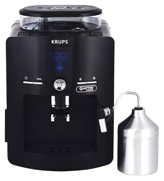 Кофемашина автоматическая Krups Quattro Force EA82F010 Black, купить в Москве, цены в интернет-магазинах на Мегамаркет