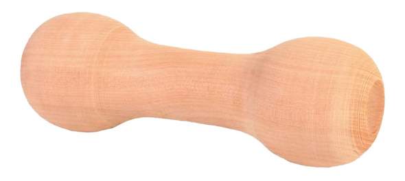 Апорт для собак TRIXIE Гантель деревянная, коричневая, 15 см