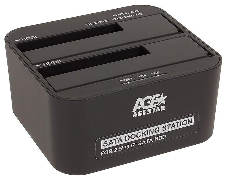 Док-станция для HDD Agestar 3UBT6-6G SATA HDD Черный, купить в Москве, цены в интернет-магазинах на Мегамаркет