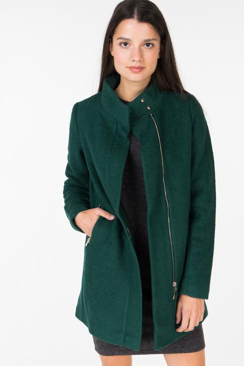 Пальто женское befree 1831390170/ зеленое 2XS