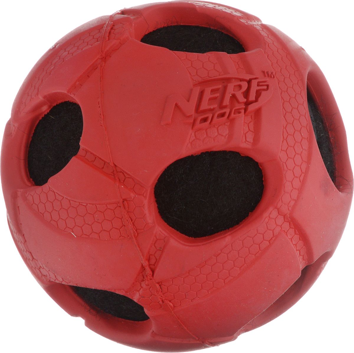 Купить апорт для собак NERF Мяч с отверстиями, цвет в ассортименте, длина 7.5 см, цены на Мегамаркет | Артикул: 100024083905