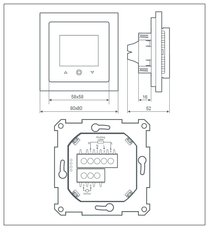 Thermoreg ti 300 схема подключения